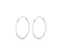 Paar Creolen ELLI "Ohrringe Creolen Rund Basic Klassisch 925 Silber" Gr. 21, silber, Ohrringe, Damen, 21, ohne Stein, Silber 925 (Sterlingsilber) (83872213-21) silber