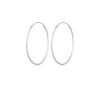 Paar Creolen ELLI "Ohrringe Creolen Rund Basic Klassisch 925 Silber", silber, Ohrringe, Damen, ohne Stein, Silber 925 (Sterlingsilber) (39206111-0) silber