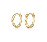 Paar Creolen ELLI "Ohrringe Elli Creolen Twisted Look Goldfarben", gold, Ohrringe, Damen, ohne Stein, Messing (79345457-0) gold
