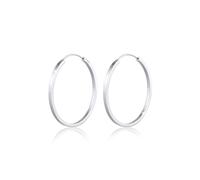 Paar Creolen ELLI PREMIUM "Ohrringe Geo Elli 925 Silber" Gr. 43,5, silber, Ohrringe, Damen, 43,5, ohne Stein, Silber 925 (Sterlingsilber) (10028566-43,5) silber