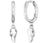 Paar Creolen ENGELSRUFER "Flying Wings", silber (silberfarben), Ohrringe, Damen, 14mm, Silber 925 (Sterlingsilber) (65583217-0) silberfarben