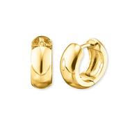 Paar Creolen ENGELSRUFER "Keep it so simple", gold (gelbgoldfarben), Ohrringe, Damen, 13mm, Silber 925 (Sterlingsilber) (73858023-0) gelbgoldfarben