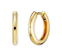 Paar Creolen ENGELSRUFER "Lola", gold (gelbgoldfarben), Ohrringe, Damen, 16mm, Silber 925 (Sterlingsilber) (74231244-0) gelbgoldfarben