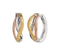 Paar Creolen ENGELSRUFER "Paradise", rosa (silberfarben, gelbgoldfarben, roségoldfarben), Ohrringe, Damen, 16,5mm, Silber 925 (Sterlingsilber), Paar Creolen (35222936-0)