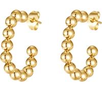 Paar Creolen FIRETTI "Schmuck Geschenk Edelstahl Ohrschmuck Ohrringe Bubble", gold (gelbgoldfarben), Ohrringe, Damen, Edelstahl (97703368-0) gelbgoldfarben