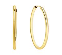 Paar Creolen FIRETTI "Schmuck Geschenk Gold 333 Ohrschmuck glänzend, verschiedene Größen" Gr. 30, gold (gelbgoldfarben), Ohrringe, Damen, 30, Gelbgold 333 (13042045-30) gelbgoldfarben