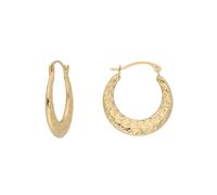 Paar Creolen FIRETTI "Schmuck Geschenk Gold 375 Ohrschmuck Creole", gold (gelbgoldfarben), Ohrringe, Damen, 18mm, Gelbgold 375 (36385047-0) gelbgoldfarben