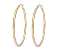 Paar Creolen FIRETTI "Schmuck Geschenk Gold 375 Ohrschmuck Creole" Gr. 35, gold (gelbgoldfarben), Ohrringe, Damen, 35, Gelbgold 375 (76159869-35) gelbgoldfarben