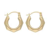 Paar Creolen FIRETTI "Schmuck Geschenk Gold 375 Ohrschmuck Ohrringe", gelbgoldfarben, Ohrringe, Damen, 14mm, Gelbgold 375 (72599608-0) gelbgoldfarben