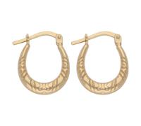 Paar Creolen FIRETTI "Schmuck Geschenk Gold 375 Ohrschmuck Ohrringe", gelbgoldfarben, Ohrringe, Damen, Gelbgold 375 (81818812-0) gelbgoldfarben
