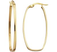 Paar Creolen FIRETTI "Schmuck Geschenk Gold 375 Ohrschmuck Ohrringe", gold (gelbgoldfarben), Ohrringe, Damen, Gelbgold 375 (27406022-0) gelbgoldfarben