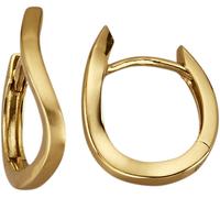 Paar Creolen FIRETTI "Schmuck Geschenk Gold 375 Ohrschmuck Ohrringe", gold (gelbgoldfarben), Ohrringe, Damen, 14mm, Gelbgold 375 (22311731-0) gelbgoldfarben