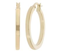 Paar Creolen FIRETTI "Schmuck Geschenk Gold 585 Ohrschmuck Ohrringe", gelbgoldfarben, Ohrringe, Damen, 25mm, Gelbgold 585 (46304661-0) gelbgoldfarben