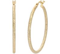 Paar Creolen FIRETTI "Schmuck Geschenk Gold 585 Ohrschmuck Ohrringe", gold (gelbgoldfarben), Ohrringe, Damen, 33mm, Gelbgold 585 (60570545-0) gelbgoldfarben