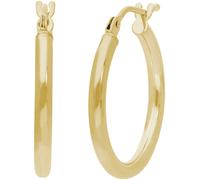 Paar Creolen FIRETTI "Schmuck Geschenk Gold 585 Ohrschmuck Ohrringe", gold (gelbgoldfarben), Ohrringe, Damen, 15mm, Gelbgold 585 (66658705-0) gelbgoldfarben