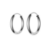 Paar Creolen FIRETTI "Schmuck Geschenk Silber 925 2,0 mm breit" Gr. 15, silber (rhodiniert), Ohrringe, Damen, 15, Silber 925 (Sterlingsilber), Made in Germany (36184645-15) rhodiniert