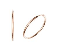 Paar Creolen FIRETTI "Schmuck Geschenk Silber 925 2,0 mm breit" Gr. 30, rosa (roségoldfarben), Ohrringe, Damen, 30, Silber 925 (Sterlingsilber), Made in Germany (51986216-30) roségoldfarben