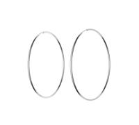 Paar Creolen FIRETTI "Schmuck Geschenk Silber 925 2,0 mm breit" Gr. 60, silber (rhodiniert), Ohrringe, Damen, 60, Silber 925 (Sterlingsilber), Made in Germany (36184645-60) rhodiniert