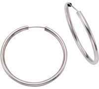 Paar Creolen FIRETTI "Schmuck Geschenk Silber 925 Basic 2 mm breit" Gr. 30, silber (silberfarben), Ohrringe, Damen, 30, Silber 925 (Sterlingsilber) (859198-30) silberfarben