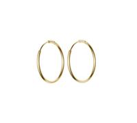 Paar Creolen FIRETTI "Schmuck Geschenk Silber 925 Ohrringe 1,3 mm breit" Gr. 17,5, gold (gelbgoldfarben), Ohrringe, Damen, 17,5, Silber 925 (Sterlingsilber), Made in Germany (60756769-17,5) gelbgoldfa