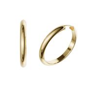 Paar Creolen FIRETTI "Schmuck Geschenk Silber 925 Ohrringe 3,9 mm breit" Gr. 30, gold (gelbgoldfarben), Ohrringe, Damen, 30, Silber 925 (Sterlingsilber), Made in Germany (47384829-30) gelbgoldfarben