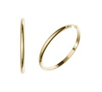 Paar Creolen FIRETTI "Schmuck Geschenk Silber 925 Ohrringe 3,9 mm breit" Gr. 50, gold (gelbgoldfarben), Ohrringe, Damen, 50, Silber 925 (Sterlingsilber), Made in Germany (47384829-50) gelbgoldfarben