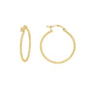 Paar Creolen FIRETTI "Schmuck Geschenk Silber 925 Ohrschmuck diamantiert" Gr. 25, gold (gelbgoldfarben), Ohrringe, Damen, 25, Silber 925 (Sterlingsilber) (33295612-25) gelbgoldfarben