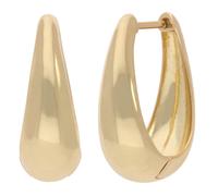 Paar Creolen FIRETTI "Schmuck Geschenk Silber 925 Ohrschmuck Ohrringe Tropfenform", gelbgoldfarben, Ohrringe, Damen, Silber 925 (Sterlingsilber) (75691169-0) gelbgoldfarben