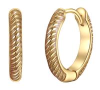 Paar Creolen GLANZSTÜCKE MÜNCHEN "Set: GSM1021", gelbgold, Ohrringe, Damen, 11,4, Silber 925 (Sterlingsilber), aus Sterling Silber (31748354-0) gelbgold