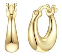 Paar Creolen GLANZSTÜCKE MÜNCHEN "Set: GSM1264", gelbgold, Ohrringe, Damen, 14,8, Silber 925 (Sterlingsilber), Creolen Sterling Silber gelbgold (38104349-0) gelbgold