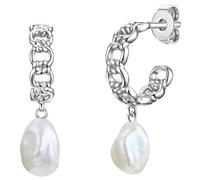 Glanzstücke München Creolen Sterling Silber Süßwasser-Zuchtperle in 12,4 mm Damen
