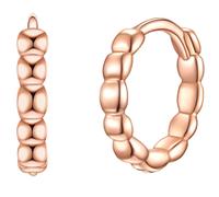 Paar Creolen GLANZSTÜCKE MÜNCHEN "Set: GSM668", rosa (roségold), Ohrringe, Damen, 11,4, Silber 925 (Sterlingsilber), aus Sterling Silber (82797163-0) roségold