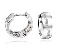 Paar Creolen GOLDMAID, weiß, Ohrringe, Damen, Silber 925 (Sterlingsilber) (48924355-0) weiß