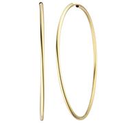 Paar Creolen JOBO, gelb (gelbgold 585), Ohrringe, Damen, 57,7mm, Gelbgold 585, 585 Gold 57 mm (40804009-0) gelbgold 585