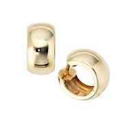 Paar Creolen JOBO, gold (gelbgold 333), Ohrringe, Damen, 13,7mm, Gelbgold 333, breit rund 333 Gold (32509408-0) gelbgold 333