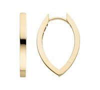 Paar Creolen JOBO "Ohrringe spitz oval 21 mm", gelbgold 333, Ohrringe, Damen, Gelbgold 333, 8 Karat 333 Gold (93296414-0) gelbgold 333