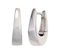 Paar Creolen JOBO, silber (silber 925), Ohrringe, Damen, Silber 925 (Sterlingsilber), oval 925 Silber (98803537-0) silber 925