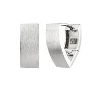 Paar Creolen JOBO, silber (silber 925), Ohrringe, Damen, Silber 925 (Sterlingsilber), spitz 925 Silber matt (95986866-0) silber 925