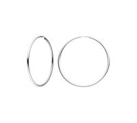 Paar Creolen JOBO, weiß (weißgold 585), Ohrringe, Damen, 48mm, Weißgold 585, 585 Weißgold 48 mm (60351520-0) weißgold 585