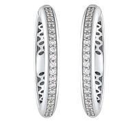 Creolen für Damen, Sterling Silber 925, Zirkonia JOOP! Silber 001 (Artikelnummer: 4Z550/50X001)
