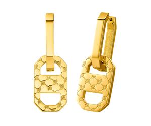 Paar Creolen JOOP "2035137", gold (gelbgoldfarben), Ohrringe, Damen, Edelstahl, Einhänger abnehmbar (16049746-0) gelbgoldfarben