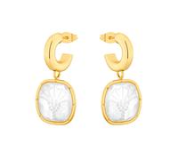 JOOP! Damen-Creolen Edelstahl 2 Perlmutt One Size 88755669, 2035885