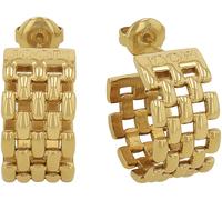 Paar Creolen JOOP "2038976", gold (gelbgoldfarben), Ohrringe, Damen, Edelstahl (19138968-0) gelbgoldfarben