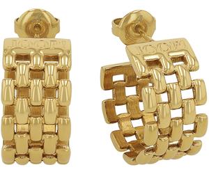 Paar Creolen JOOP "2038976", gold (gelbgoldfarben), Ohrringe, Damen, Edelstahl (19138968-0) gelbgoldfarben