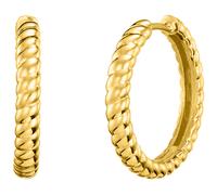 Paar Creolen JULIE JULSEN "925/- Sterling Silber vergoldet 20mm", gold, Ohrringe, Damen, one-size, Silber 925 (Sterlingsilber), Paar Creolen (92677302-0)