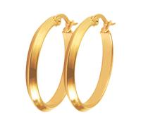 Paar Creolen LADY, gold (goldfarben), Ohrringe, Damen, Creolen (85416537-0) goldfarben
