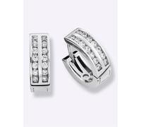 Paar Creolen LADY, silber (silber 925), Ohrringe, Damen, Silber 925 (Sterlingsilber) (18845564-0) silber 925