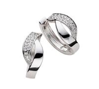 Paar Creolen LADY, silber (silber 925), Ohrringe, Damen, Silber 925 (Sterlingsilber) (46877663-0) silber 925