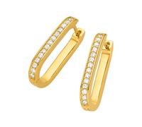 Paar Creolen LADY, silber (silber vergoldet 925), Ohrringe, Damen (72291153-0) silber vergoldet 925