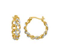 Paar Creolen LADY, silber (silber vergoldet 925), Ohrringe, Damen, Diamanten (55151951-0) silber vergoldet 925